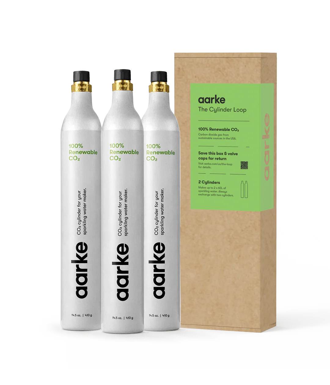 3 Aarke CO2 Cylinders & Exchange Box